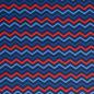 Preview: Canvas Heiner mit dem orange blauem Zickzack-Muster (Chevron)